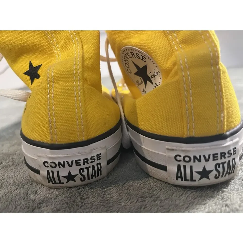 RARE Converse Chuck Taylor All Star Smiley High Top Yellow M6 W8 167070F